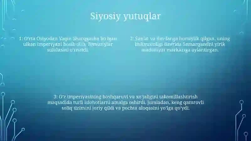 Amir Temur Buyuk Davlat Arbobi 3