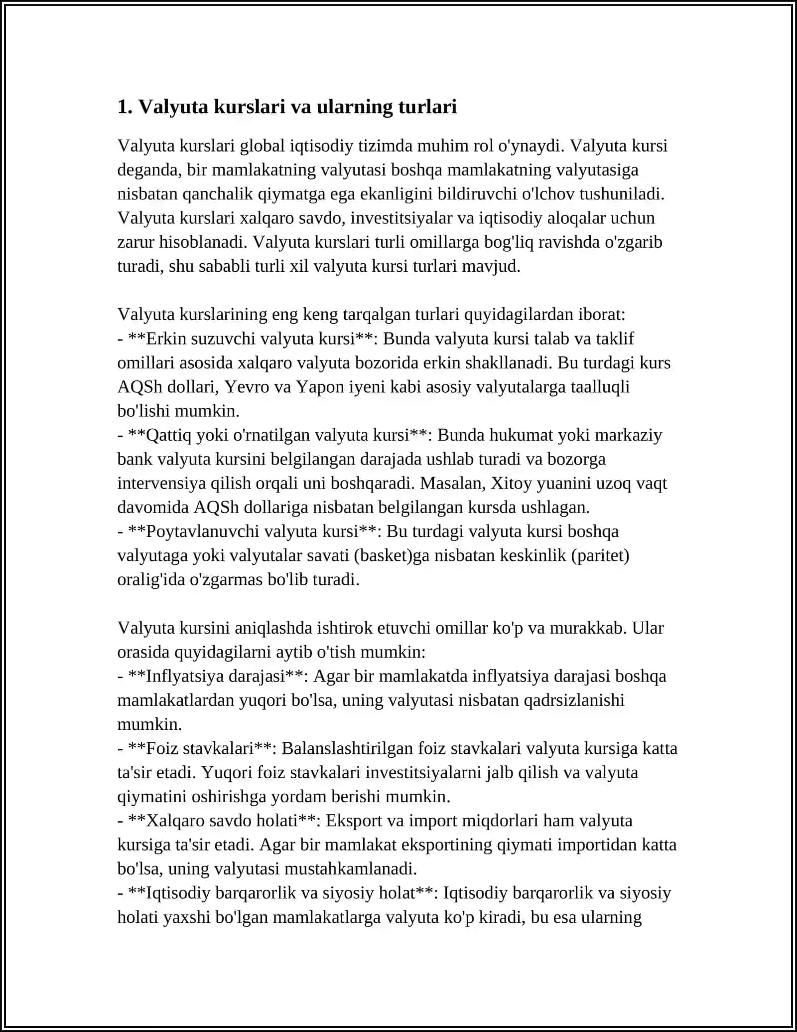 XALQARO VALYUTA MUNOSABATLARI 3
