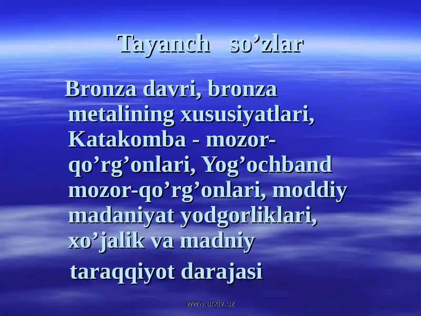 Bronza davri arxeologiyasi 3