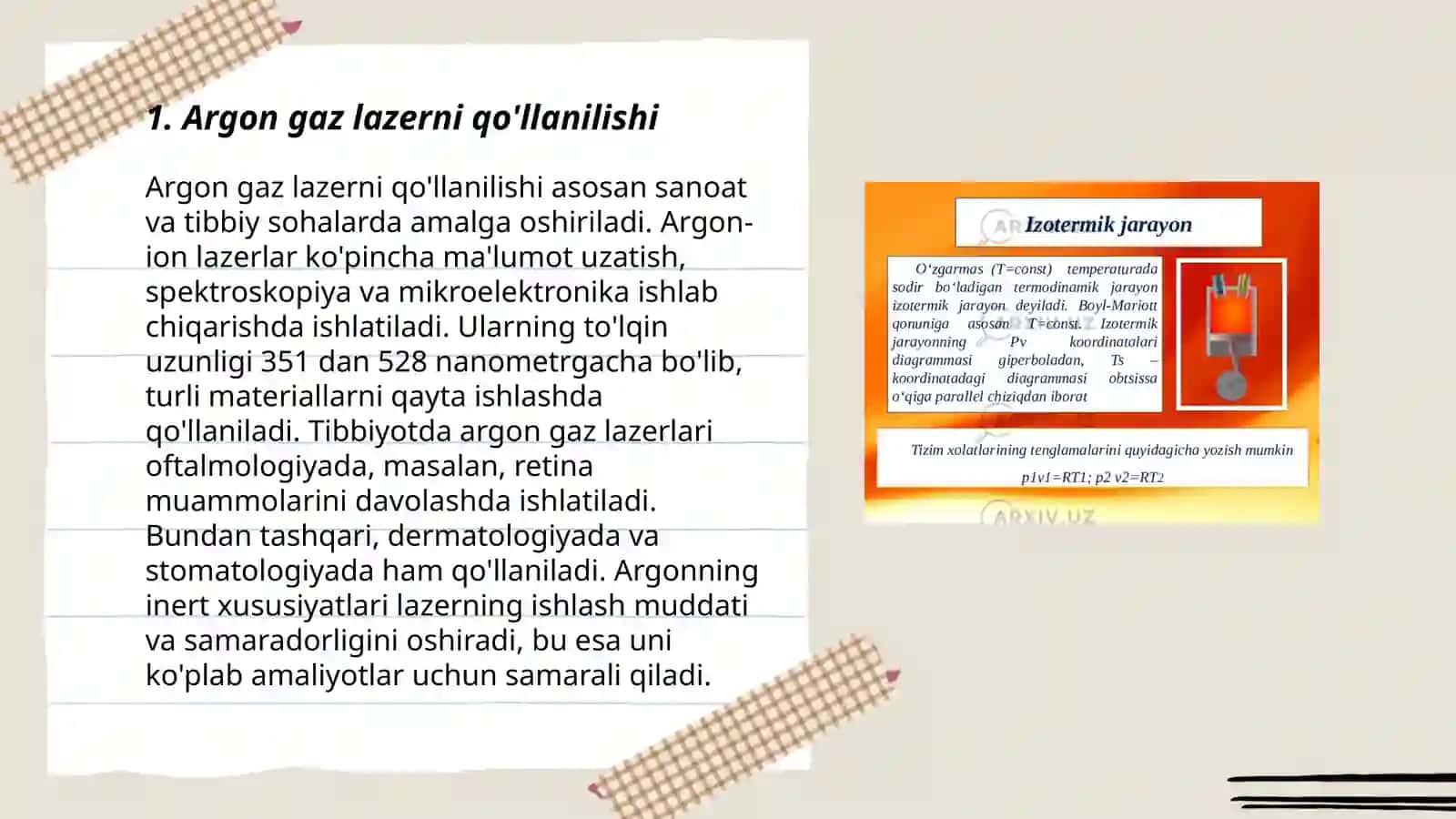 Gaz lazerlari(Argon,CO2 va boshqalar) 3