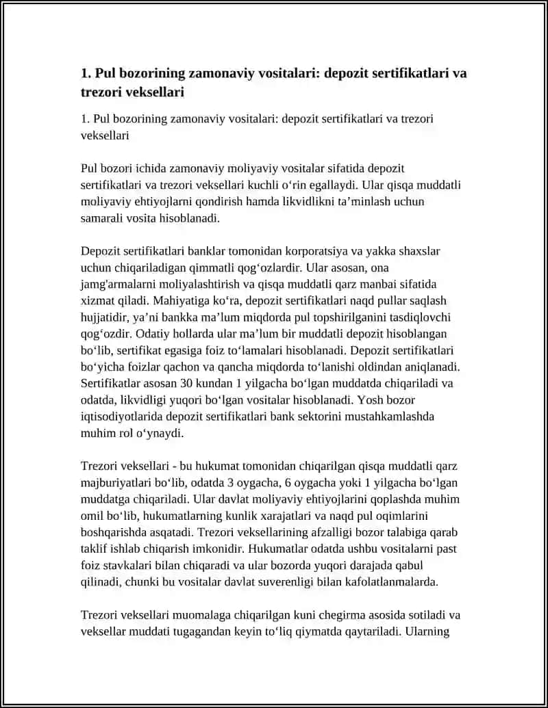 Zamonaviy(AMALIY) MOLIYAVIY VOSITACHILAR 3