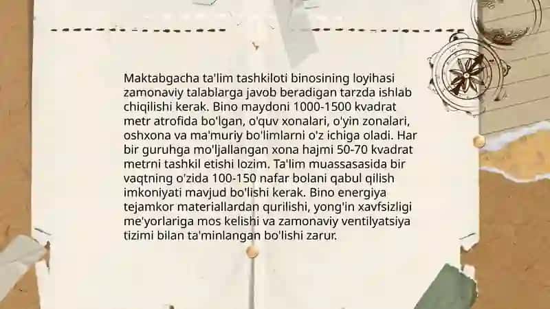 Maktabgacha ta'lim tashkilotida qurish yasash 3