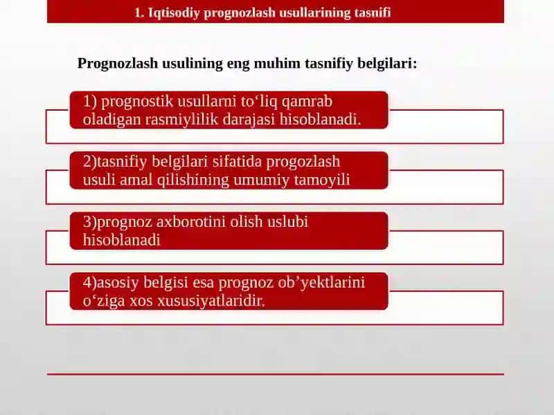 Ijtimoiy-iqtisodiy jarayonlarni prognozlash usullari 3