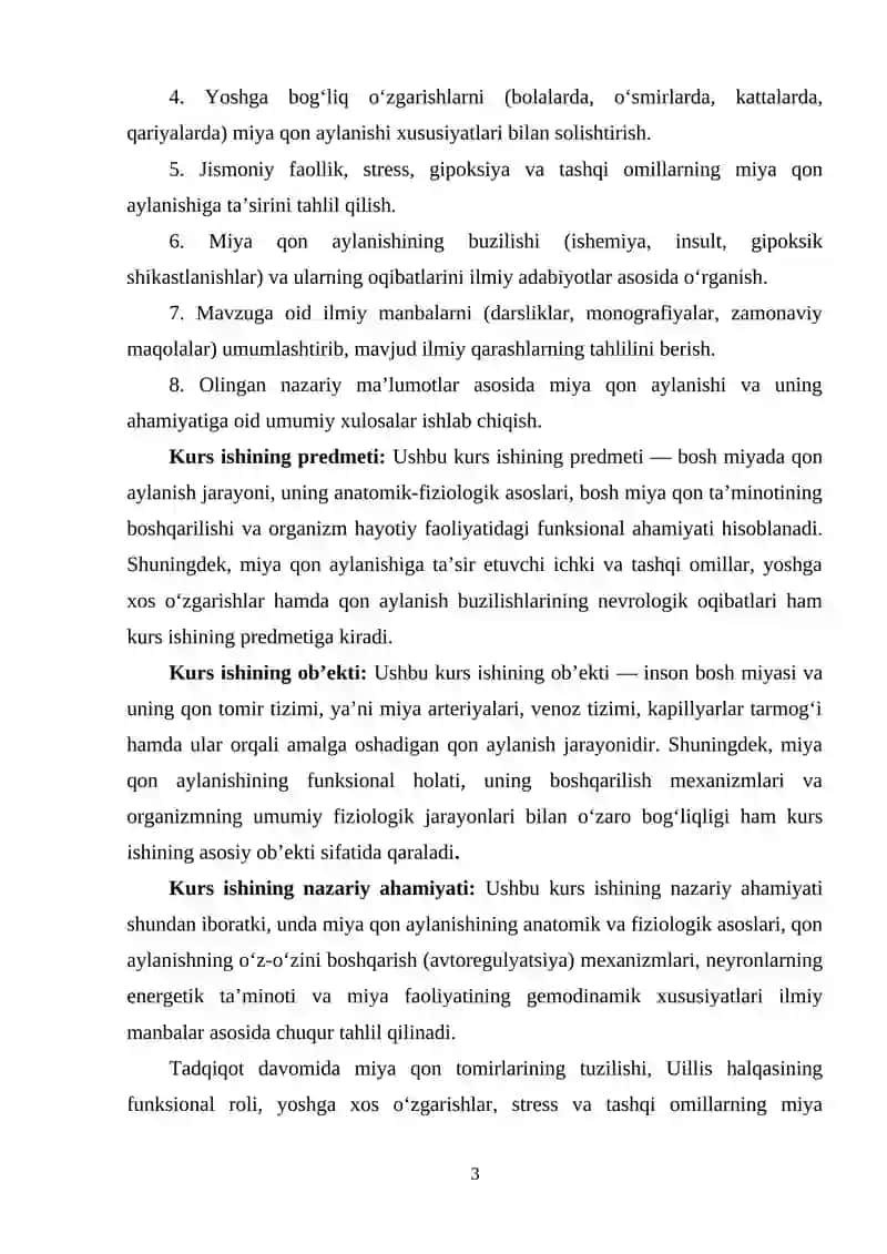 Miya qon aylanishi va unung ahamiyati 3