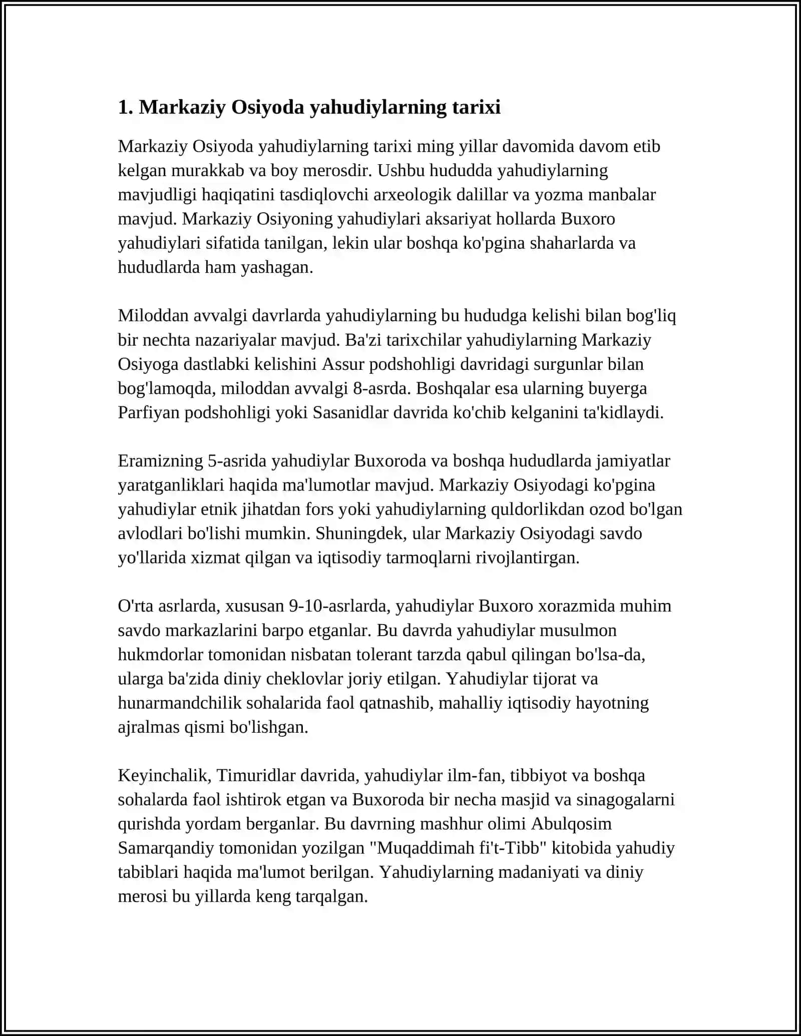 MARKAZIY OSIYODA YAXUDIYLIK 3