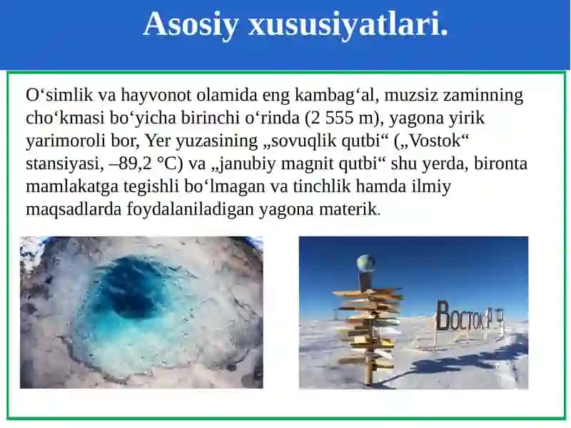 Antarktida geografiyasi 3