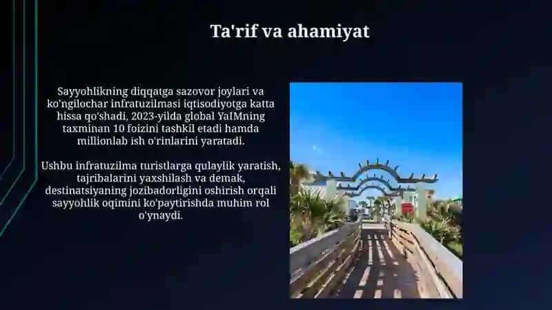 Turizmda sayr - tomoshalar va ko'ngil yozish 3