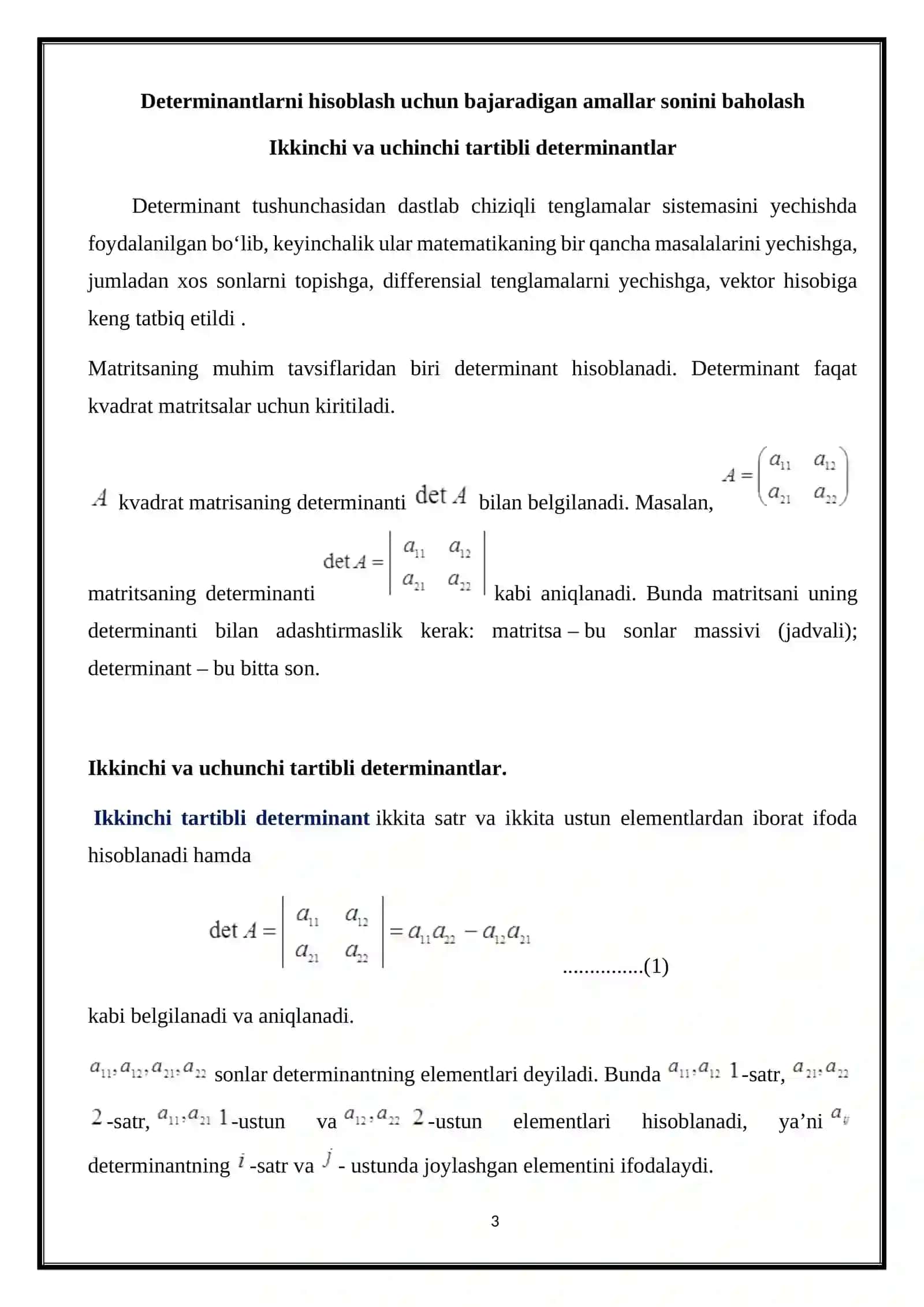 MUSTAQIL ISH 3