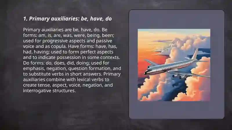 Auxiliary verbs 3