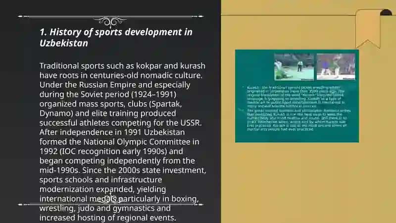 The development of sports in uzbekistan 3