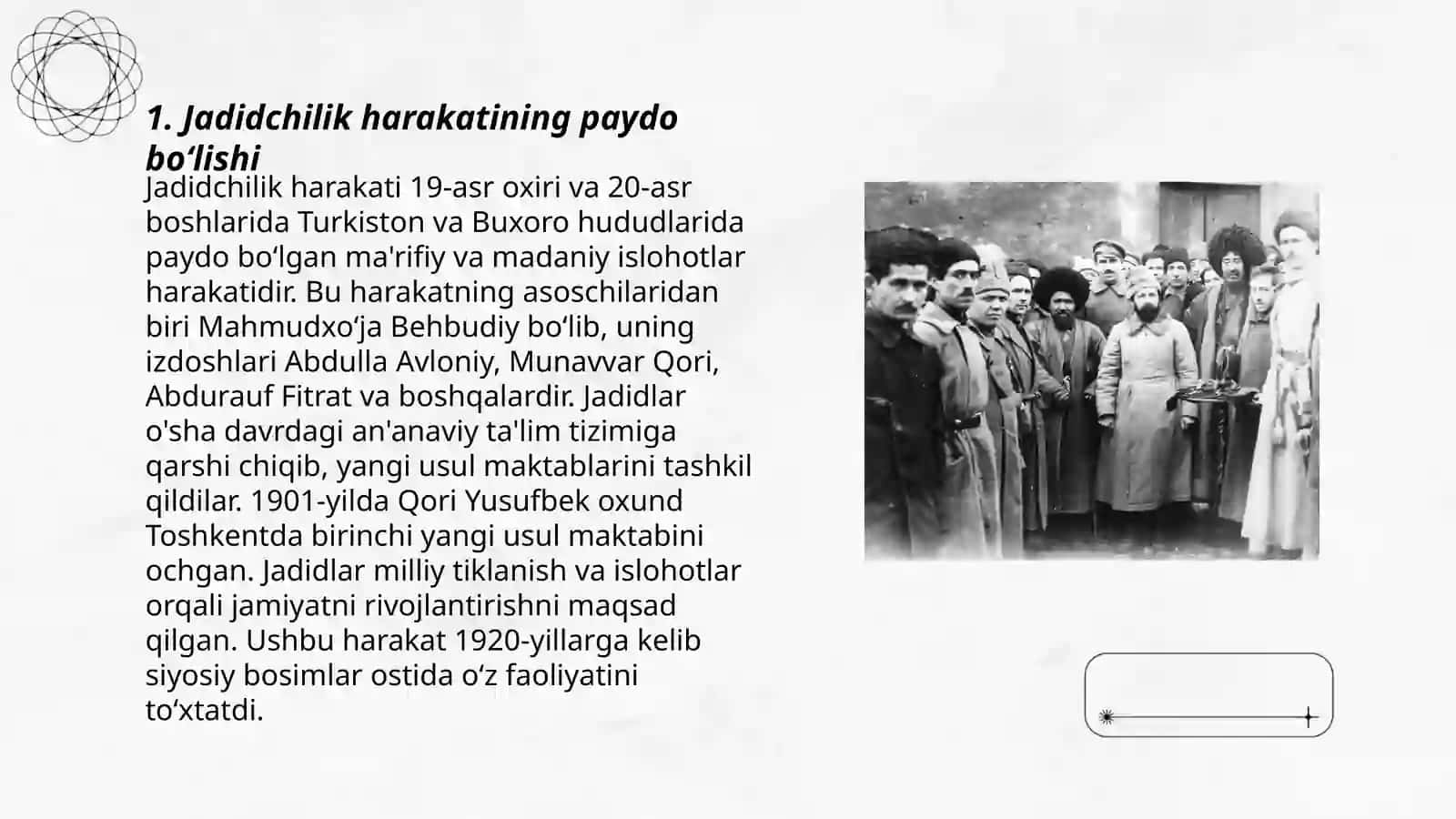 Jadidchilik harakati namoyondalari va faoliyati 3