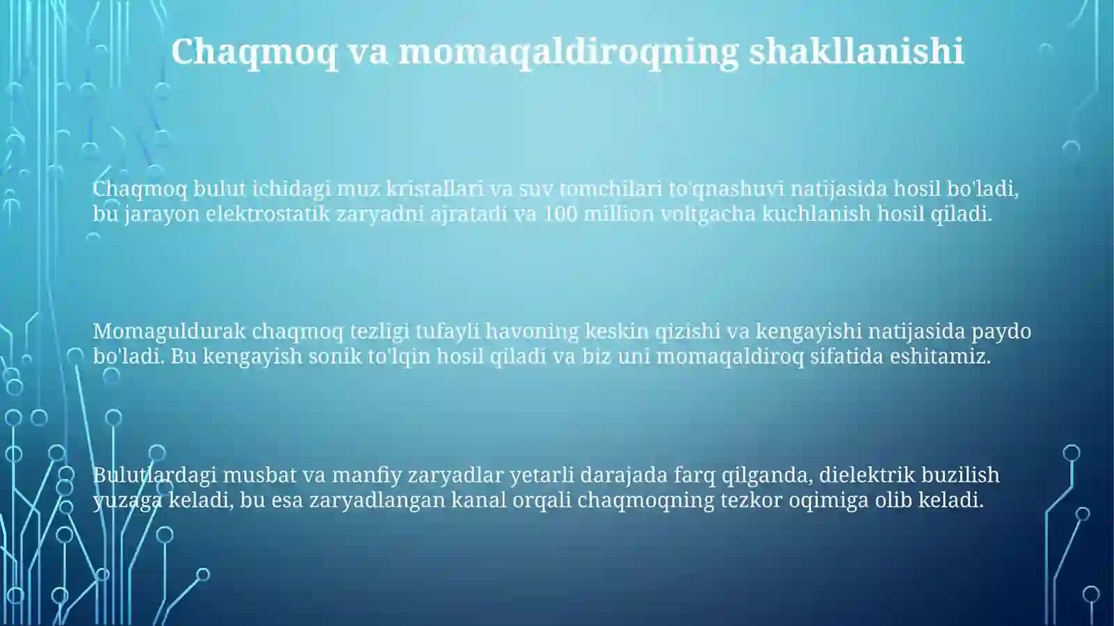 Chaqmoq va momaqaldiroq 3