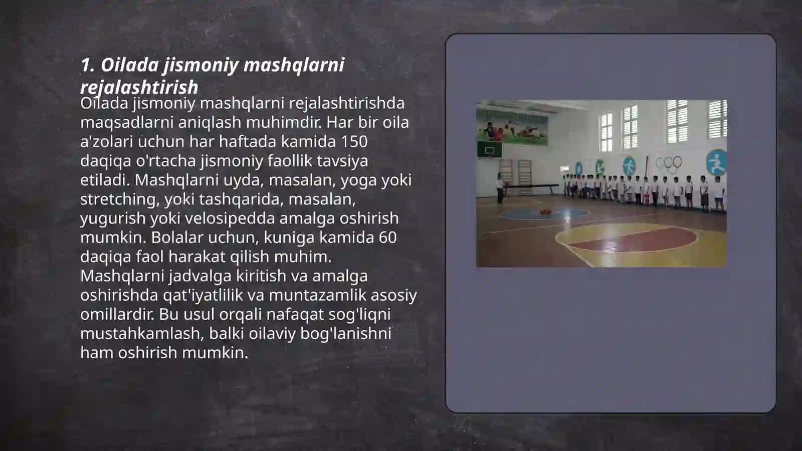Oilada jismoniy tarbiya berish 3