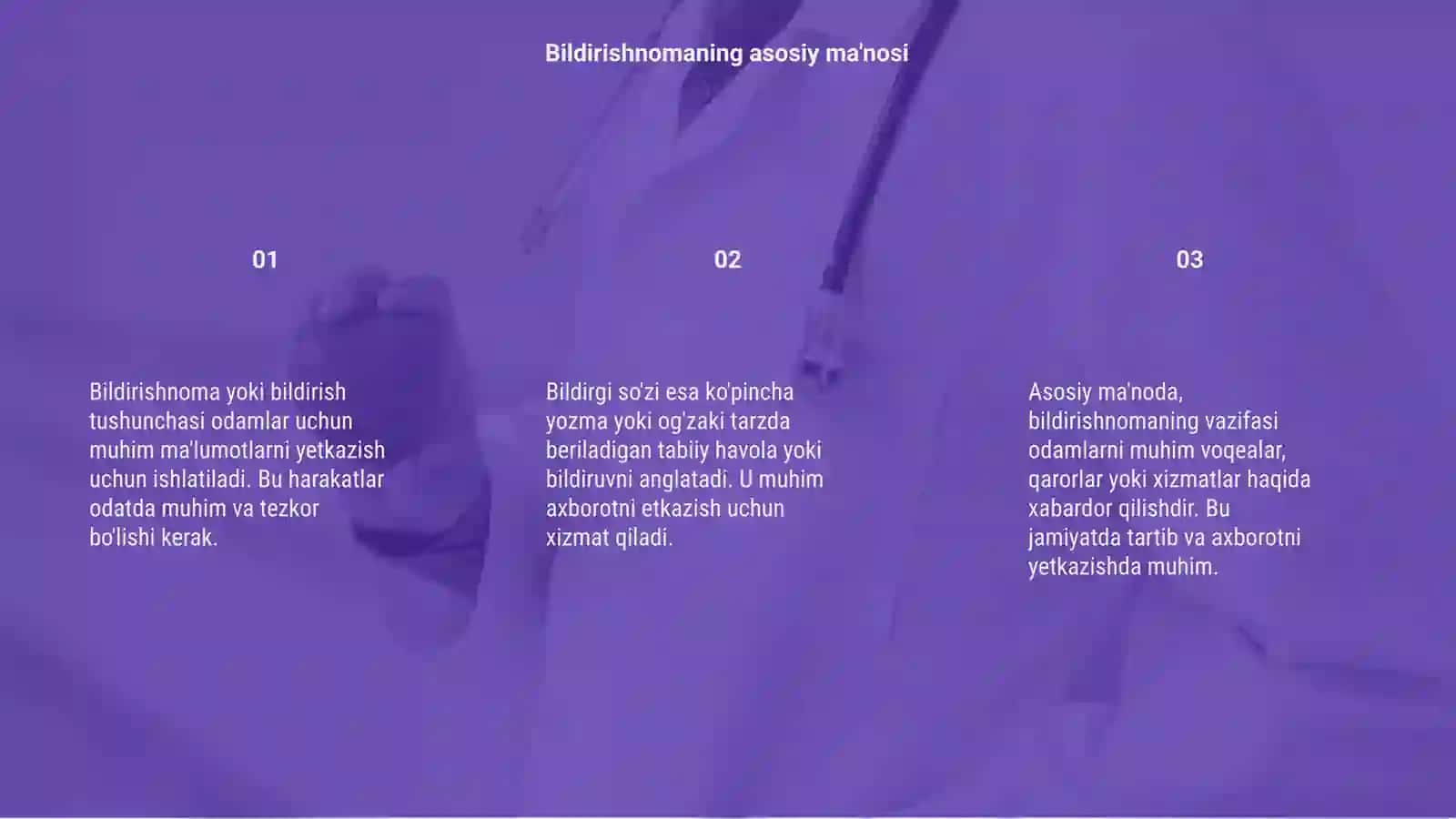 Bildirishnoma,bildirish,bildirgi 3