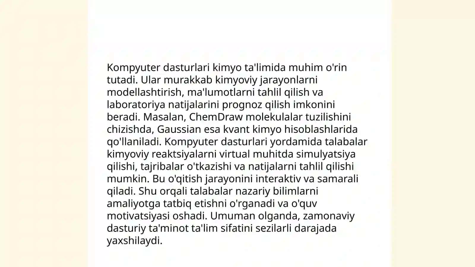 Kimyo fanida kompyuter dasturlari 3