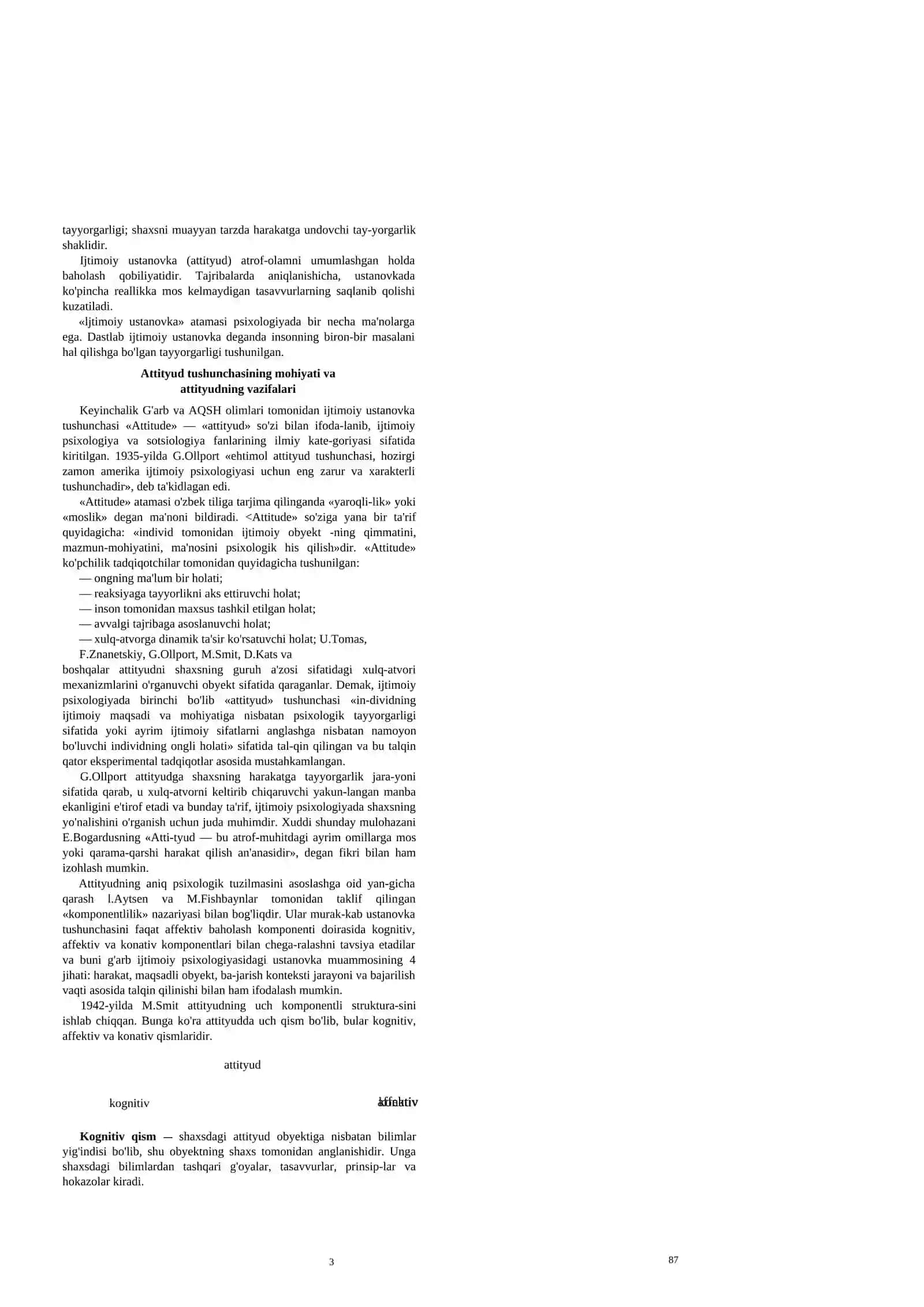 SHAXSNING IJTIMOIY USTANOVKALARI 3
