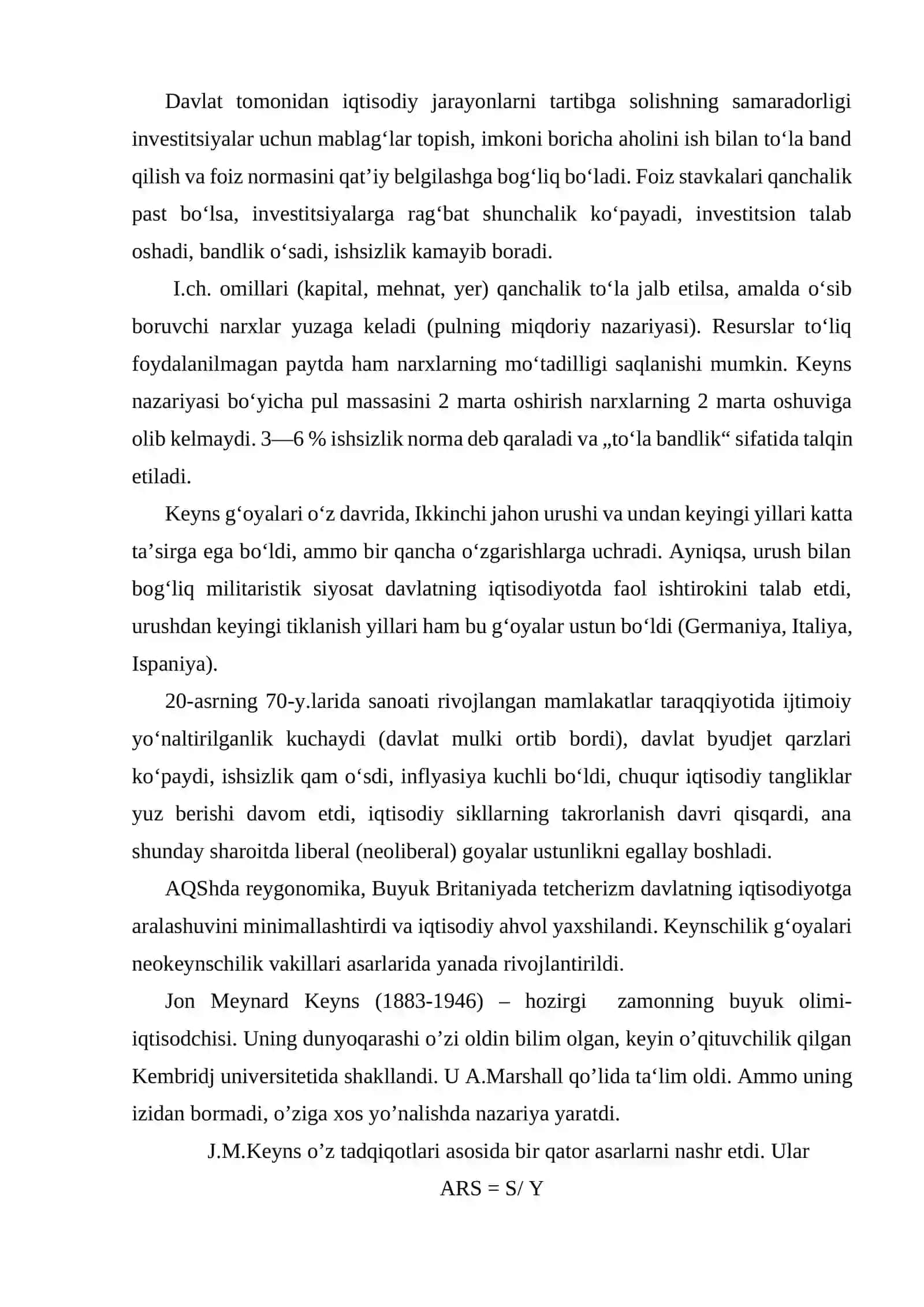 KEYNS NAZARIYASING MOHIYATI 3