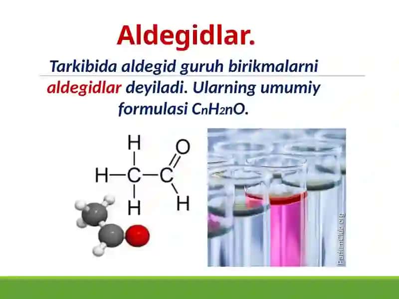Oksobirikmalar va aldegidlar 3
