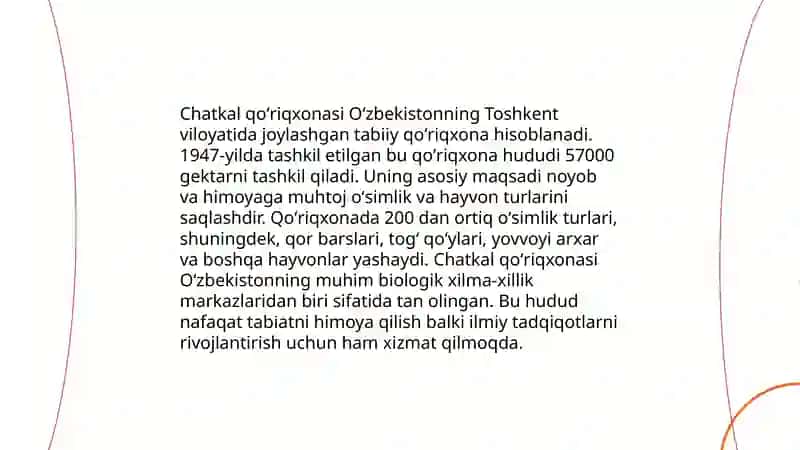 Oʻzbekistonning tabiat qoʻriqxonalari 3