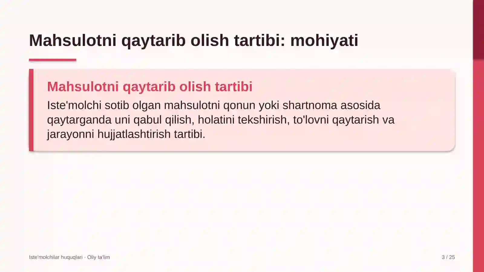 Diagnostika markazlarida mahsulotni qaytarib olish tartibi 3