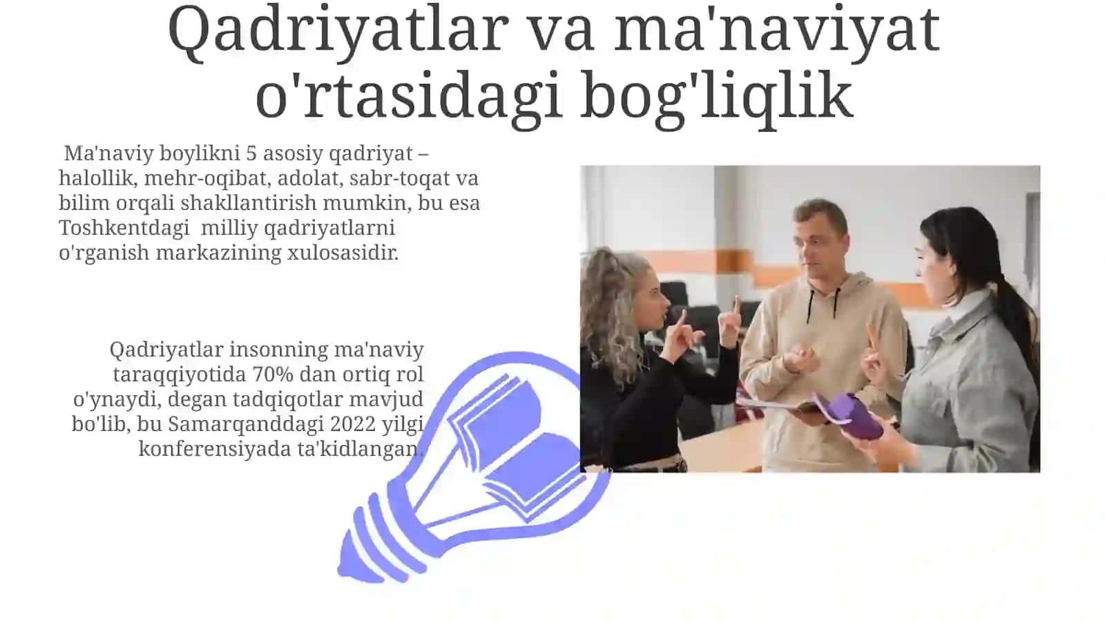 Qadriyatlar va Ma'naviyat 3