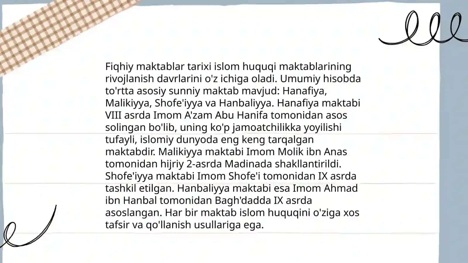 Fiqhiy Maktablari 3