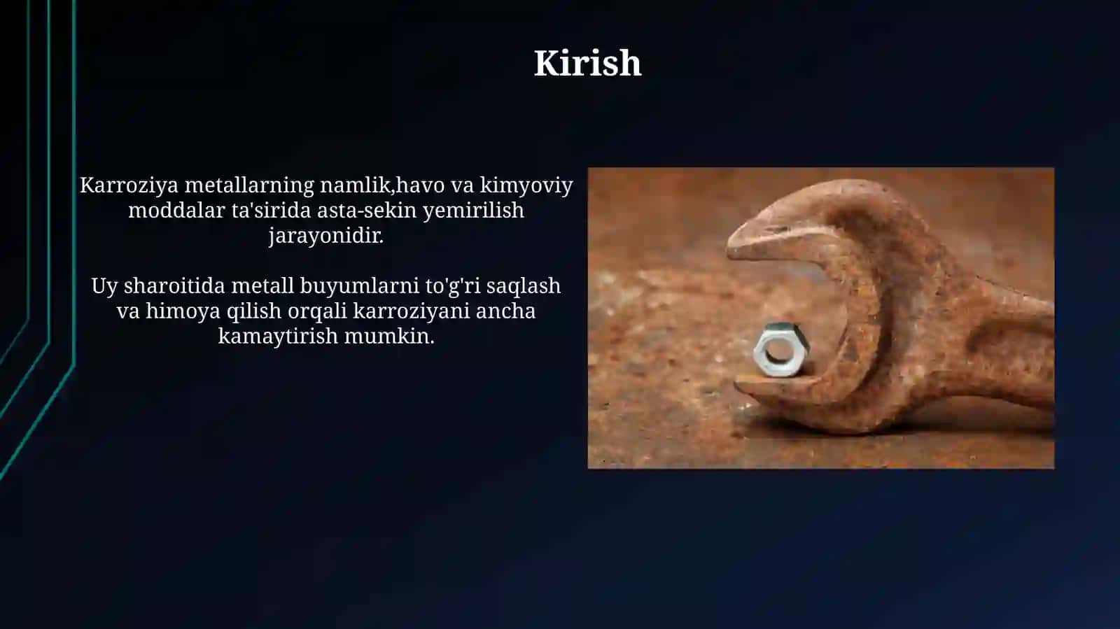 Uyda karroziyani kamaytirish yullari 3