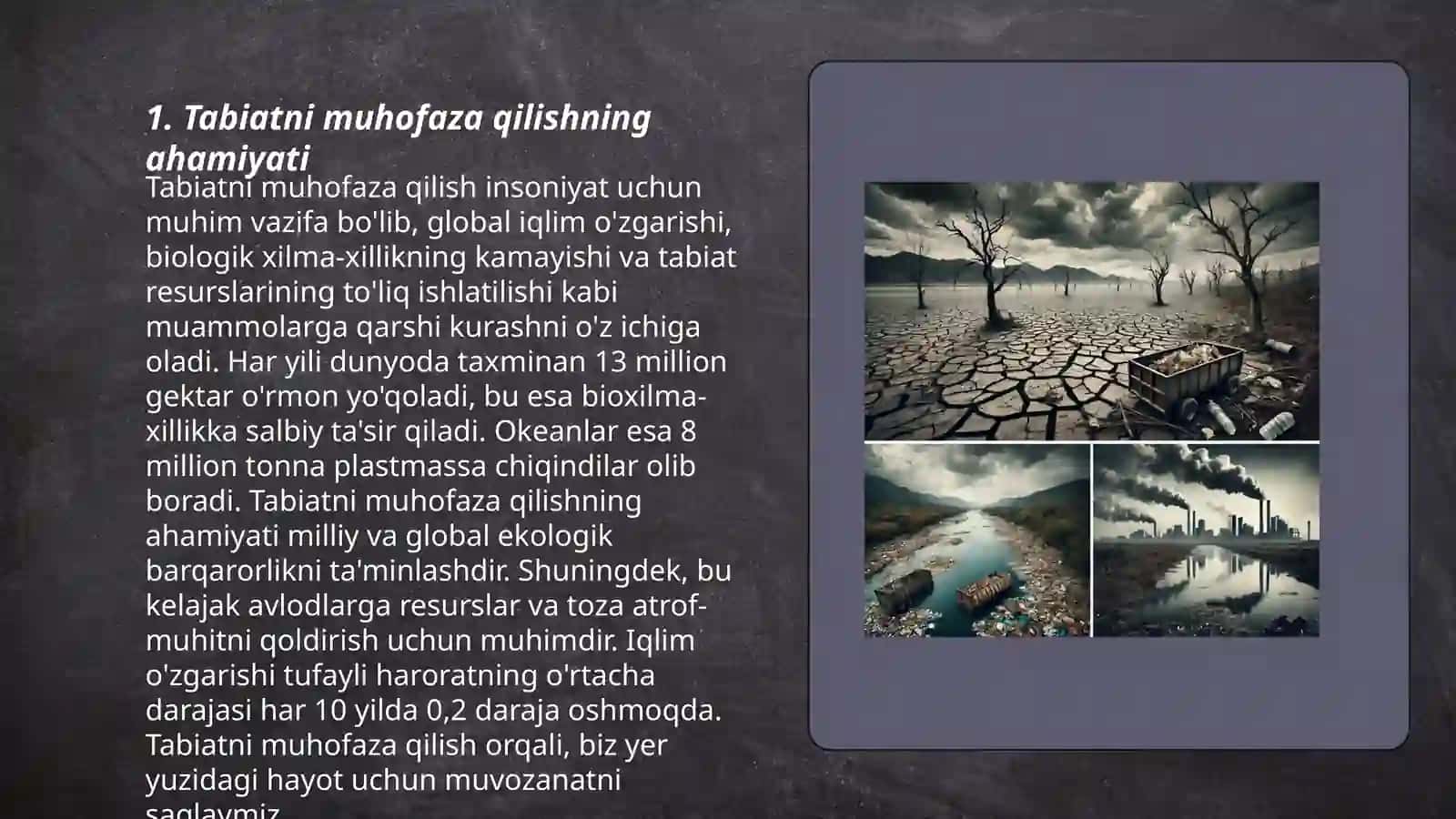 Tabiatni asrash 3