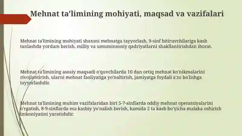 Mehnat tarbiyasi 3