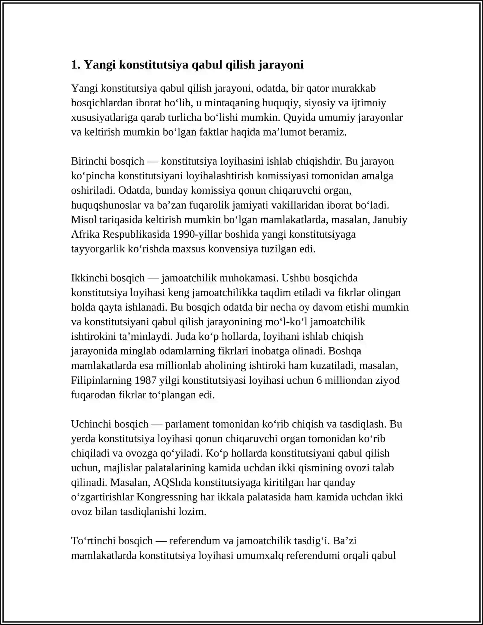 YANGI KONSTITUTSIYA QABUL QILINISHI 3