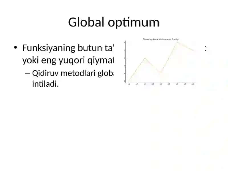 Global va lokal optimumlar 3