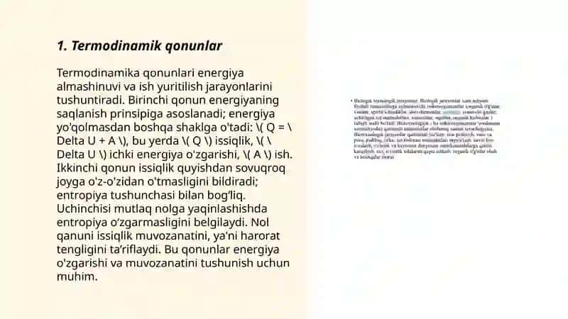 Biologik jarayonlar dermodinamikasi 3
