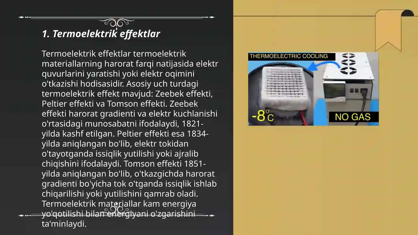 Termoelektrik effektlar 3