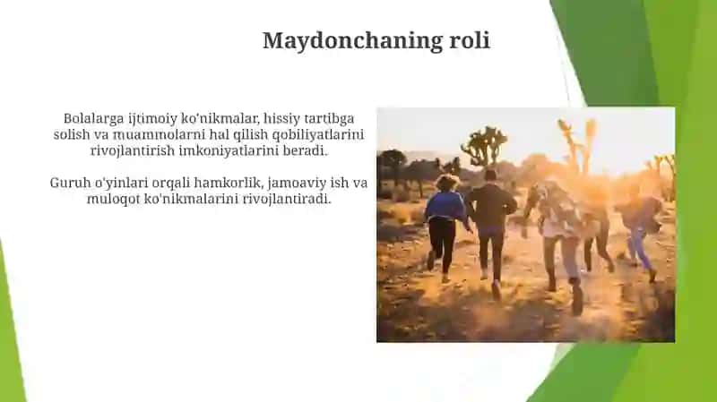 Guruh o'yinlarida maydonchasi 3