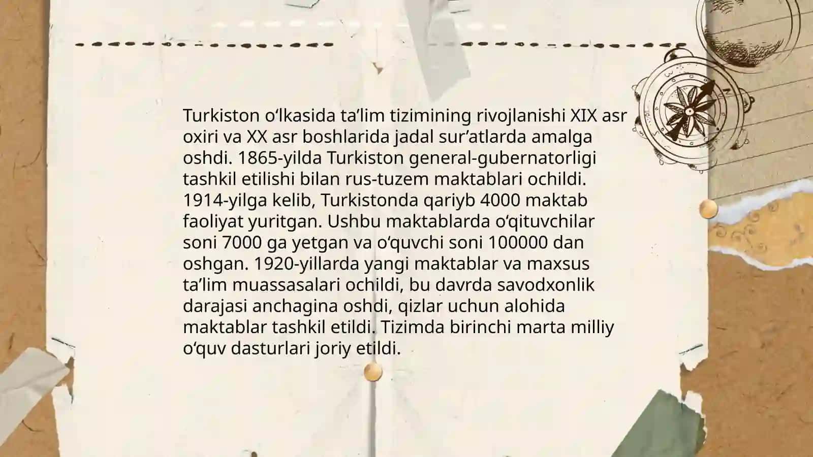 Turkiston oʻlkasida ilm -fan va taʼlim tizimi 3