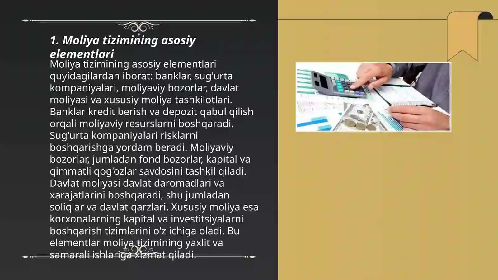 Moliya tizimi va moliyaviy siyosat 3