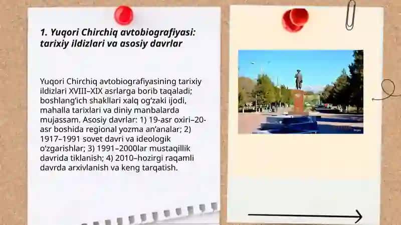 Yuqori Chirchiq avtobiografiyasi 3