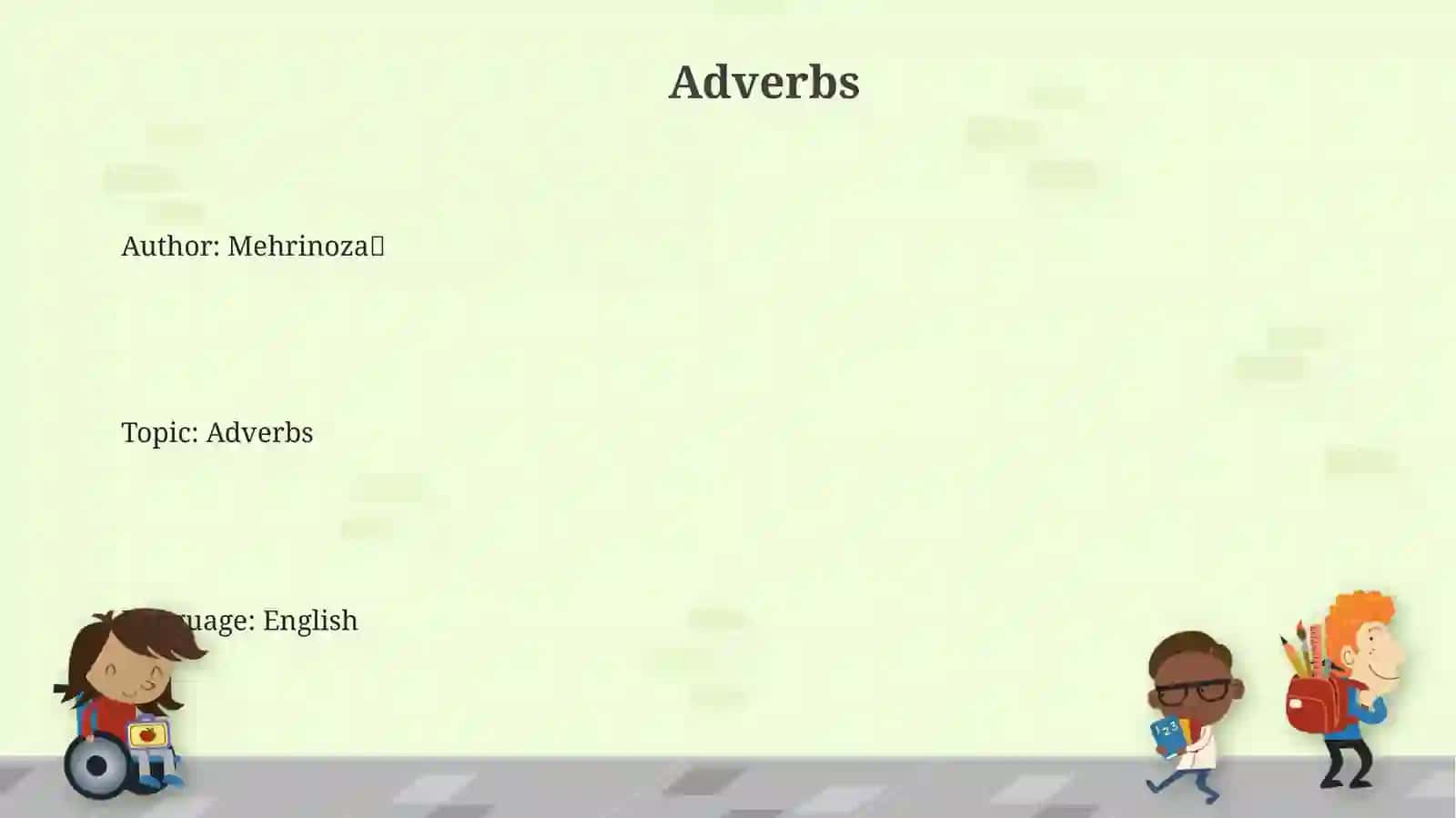 Adverbs 3