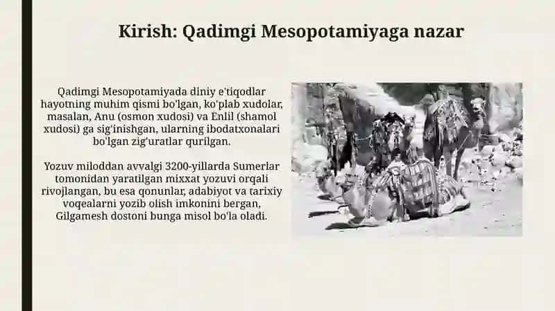 Qadimgi Mesopotamiya xalqlari madaniyati 3