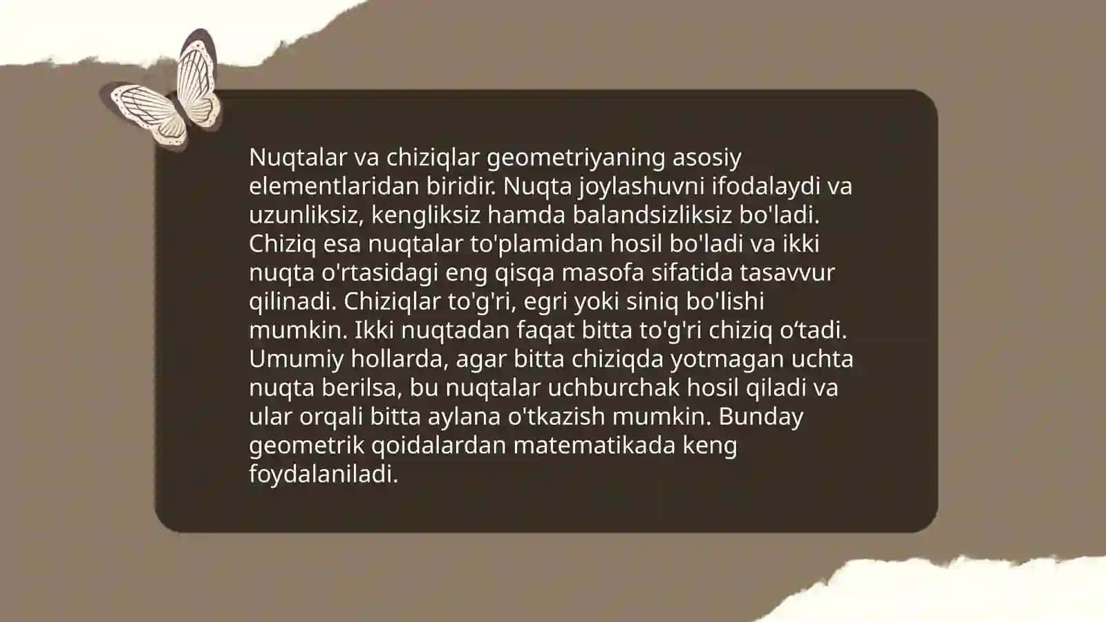 Nuqtalar va chiziqlar 3