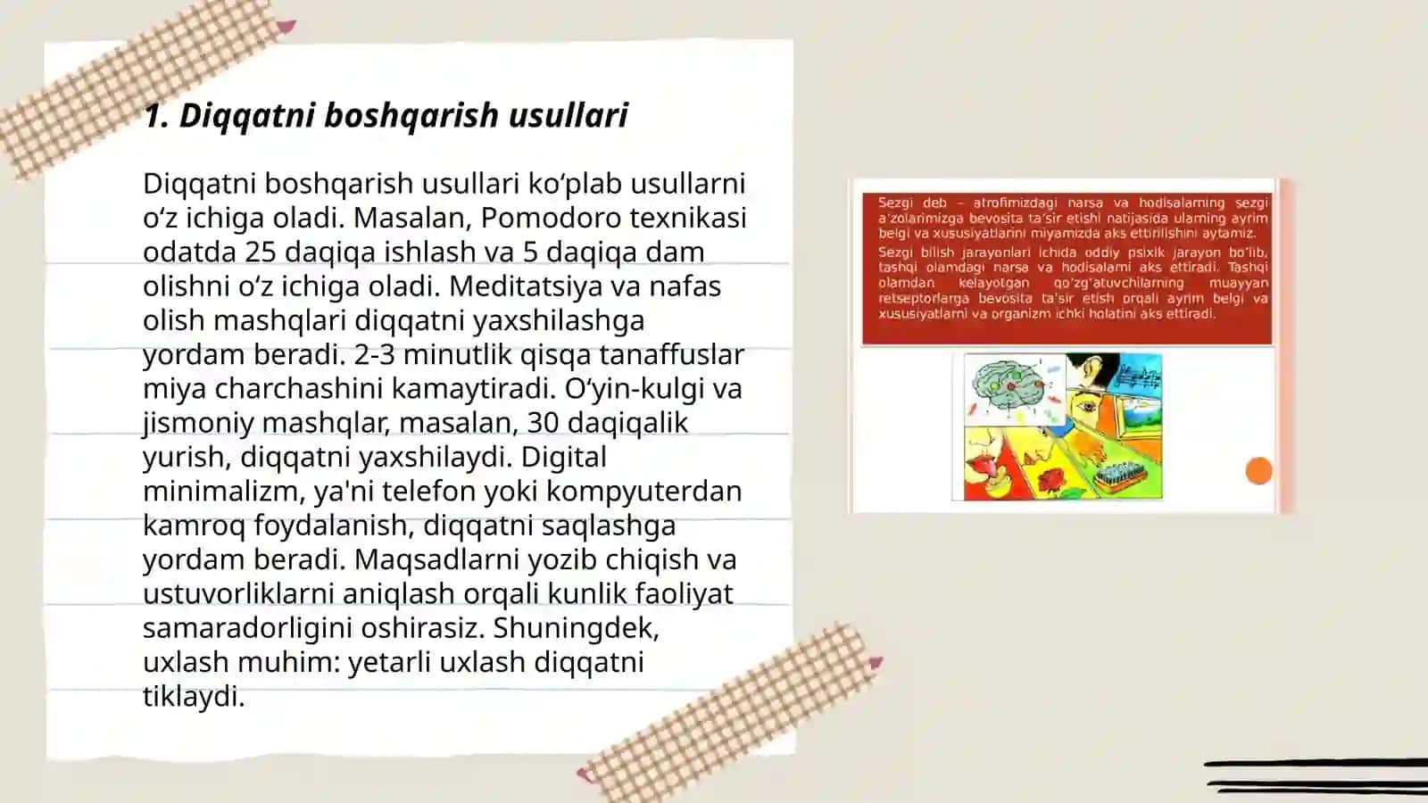 Diqqat va sezgi 3