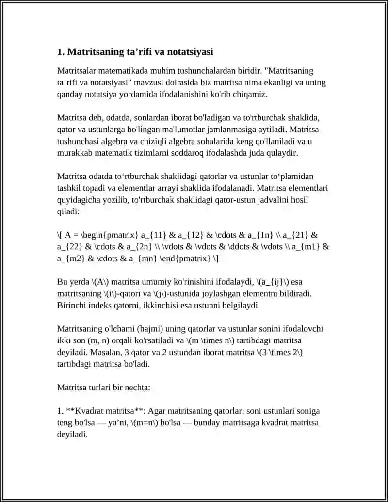 MATRITSIYA MUSTAQIL ISH 3