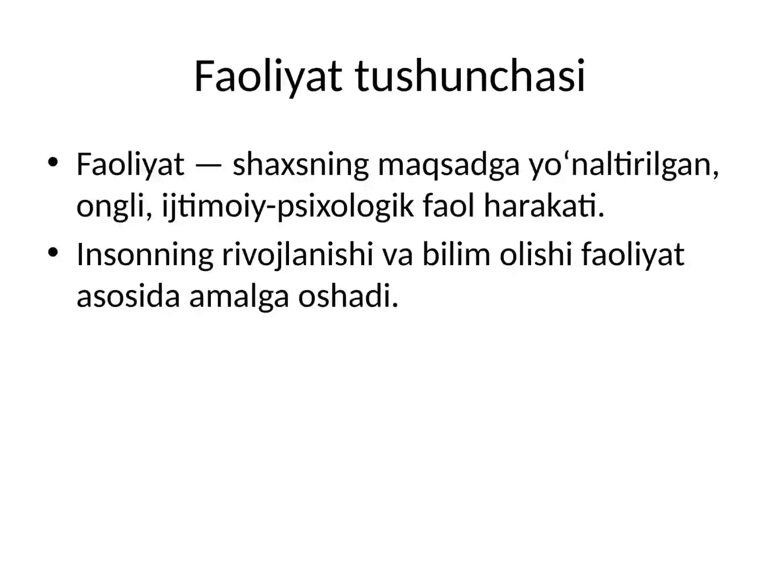 Faoliyat va Motivatsiya 3