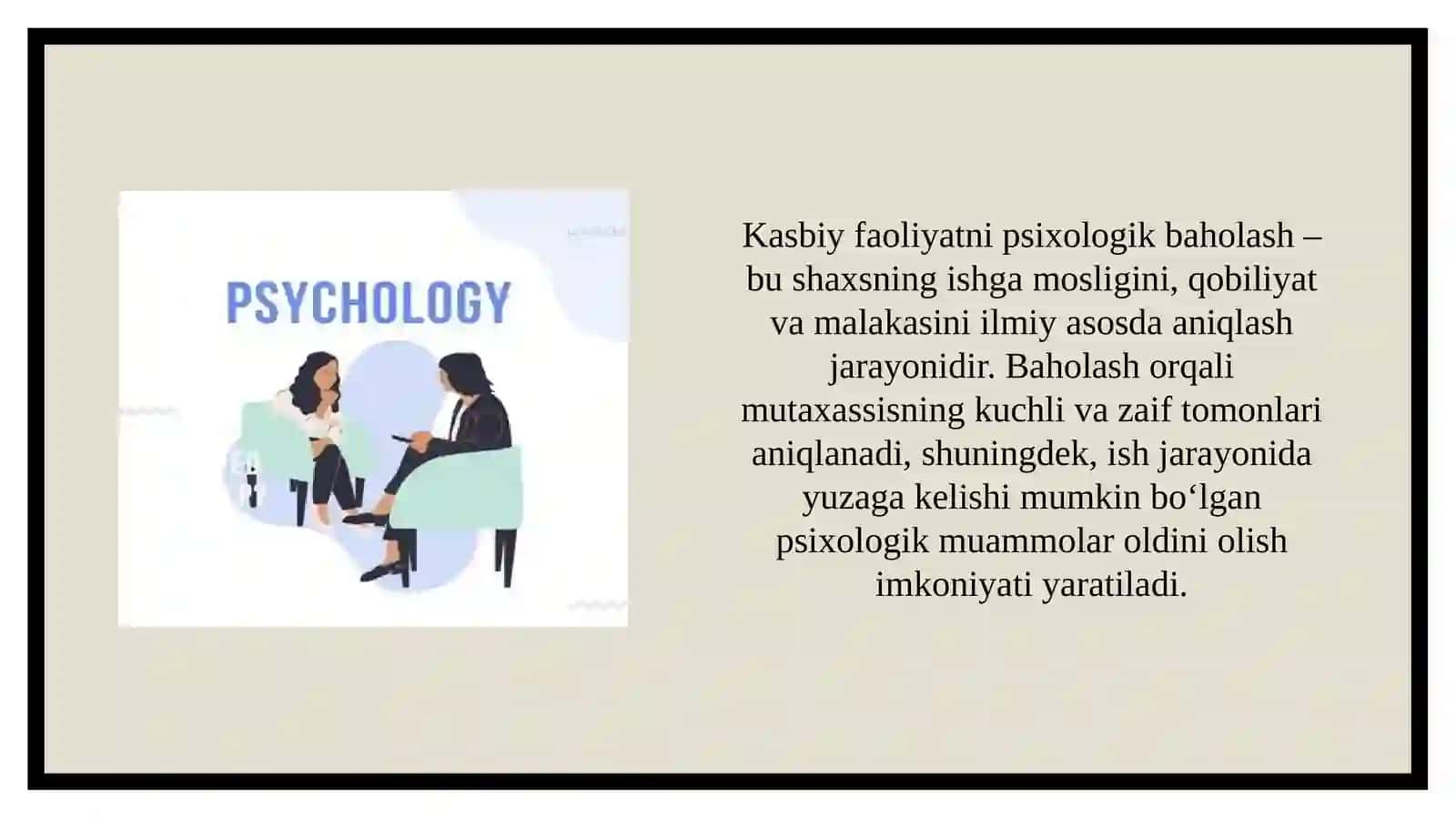 Kasbiy faoliyatni psixologik baholash 3