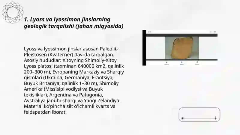 Lyoss va lyossimon jinslarning tarqalishi 3