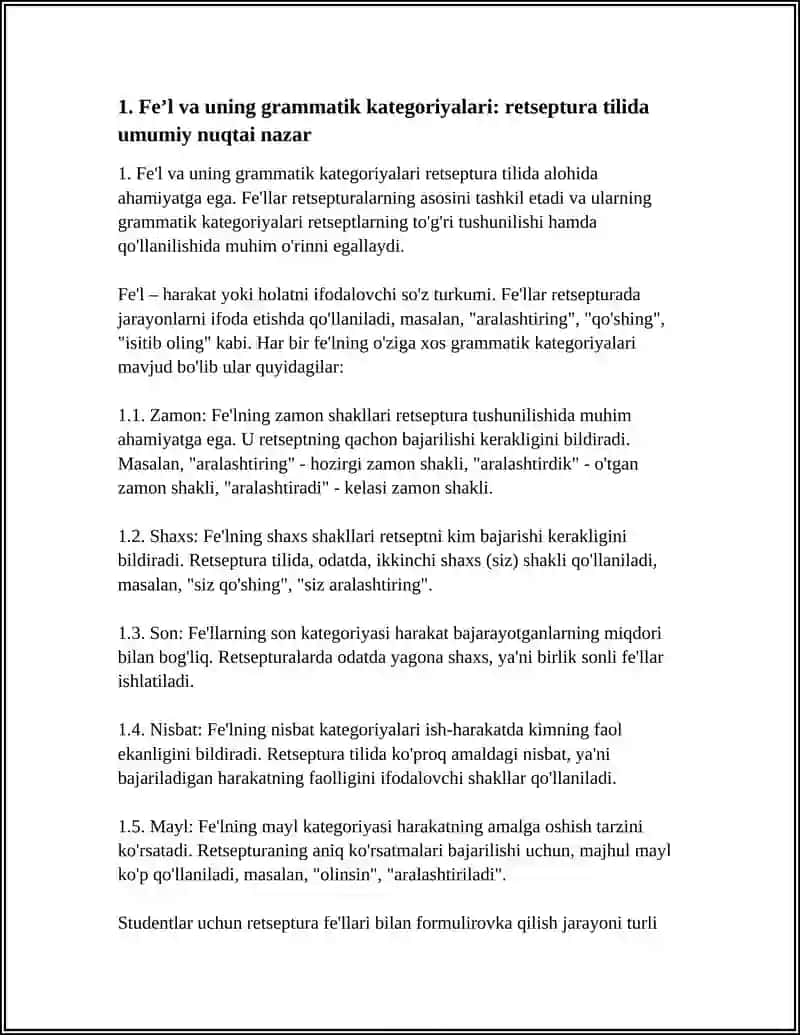 FEʼL VA UNING GRAMMATIK KATEGORIYASI 3