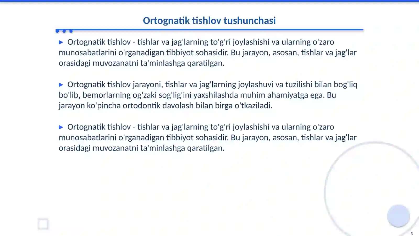 Ortognatik tishlov turlari 3