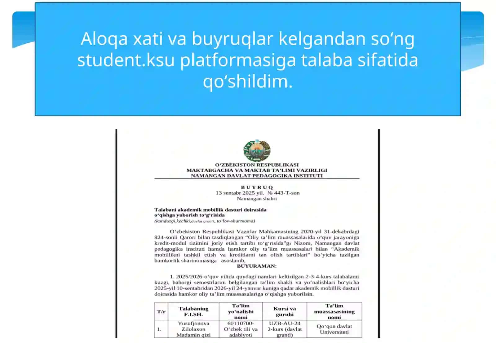 Akademik mobil dastur 3