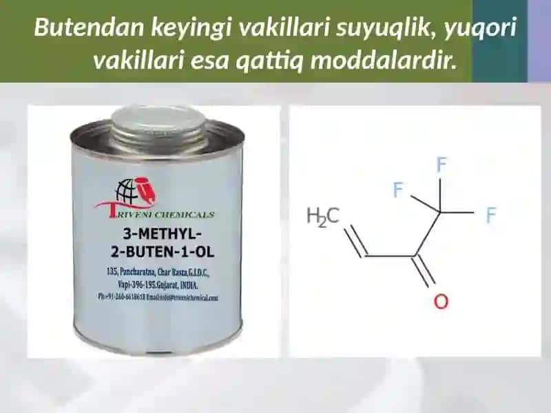 Alkenlarning fizik va kimyoviy xossalari 3