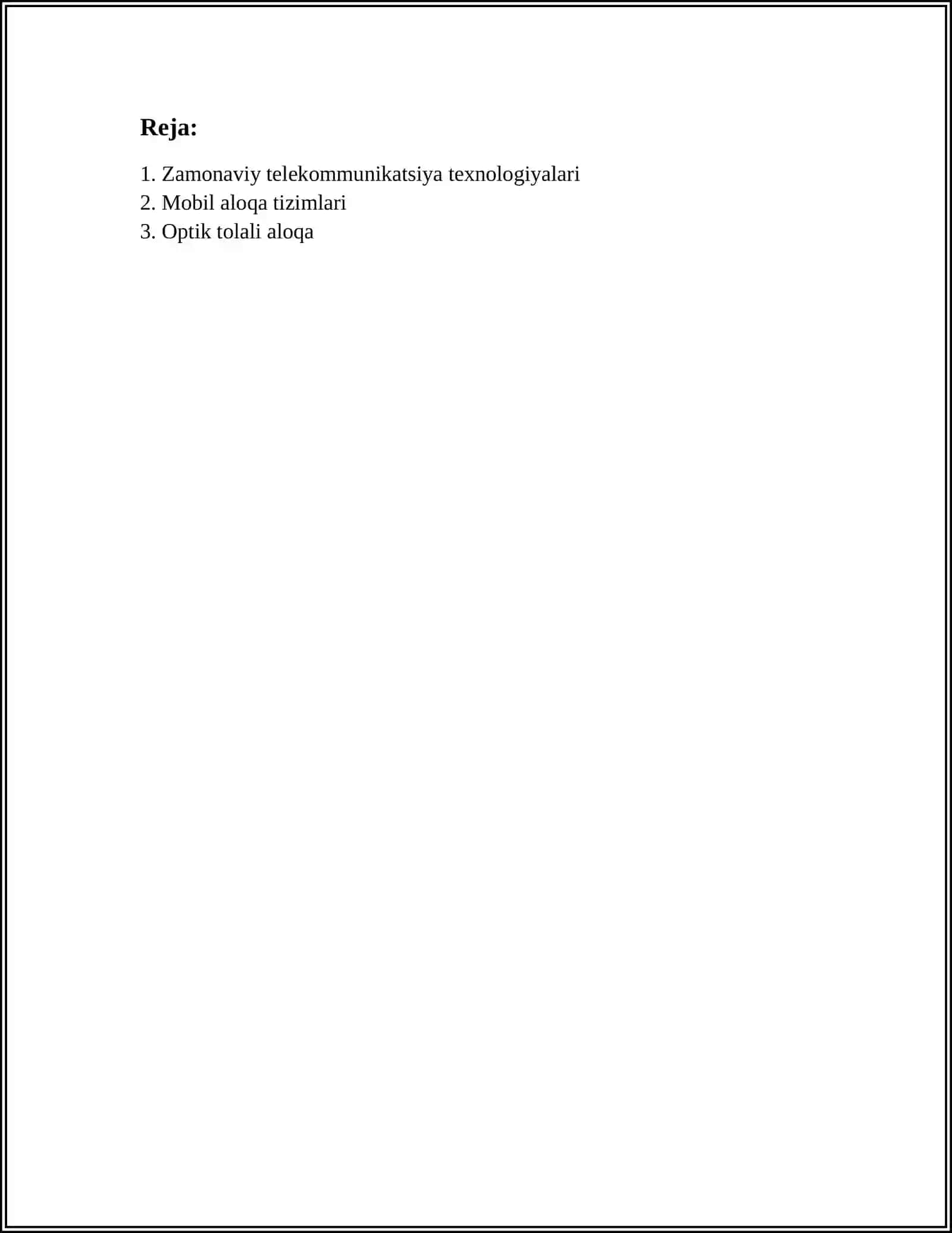 Zamonaviy telekommunikatsiya texnologiyalari 3